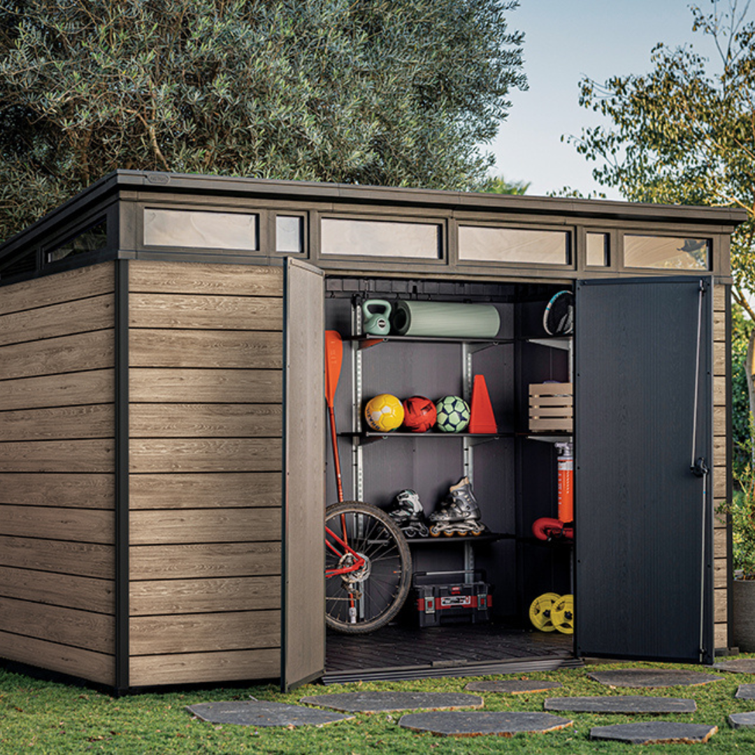 Signature Collection: 11x7ft (3.4m x 2.1m) Shed Ashwood