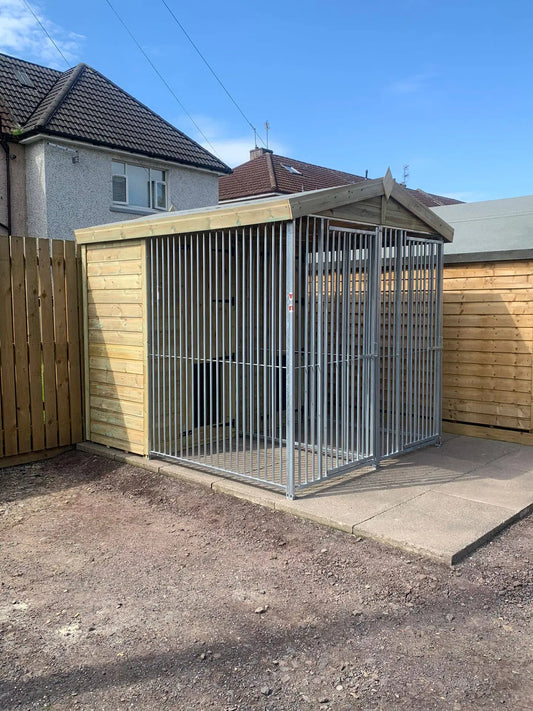 6.5 x 7ft Double Dog Kennel – Professional Installation Included